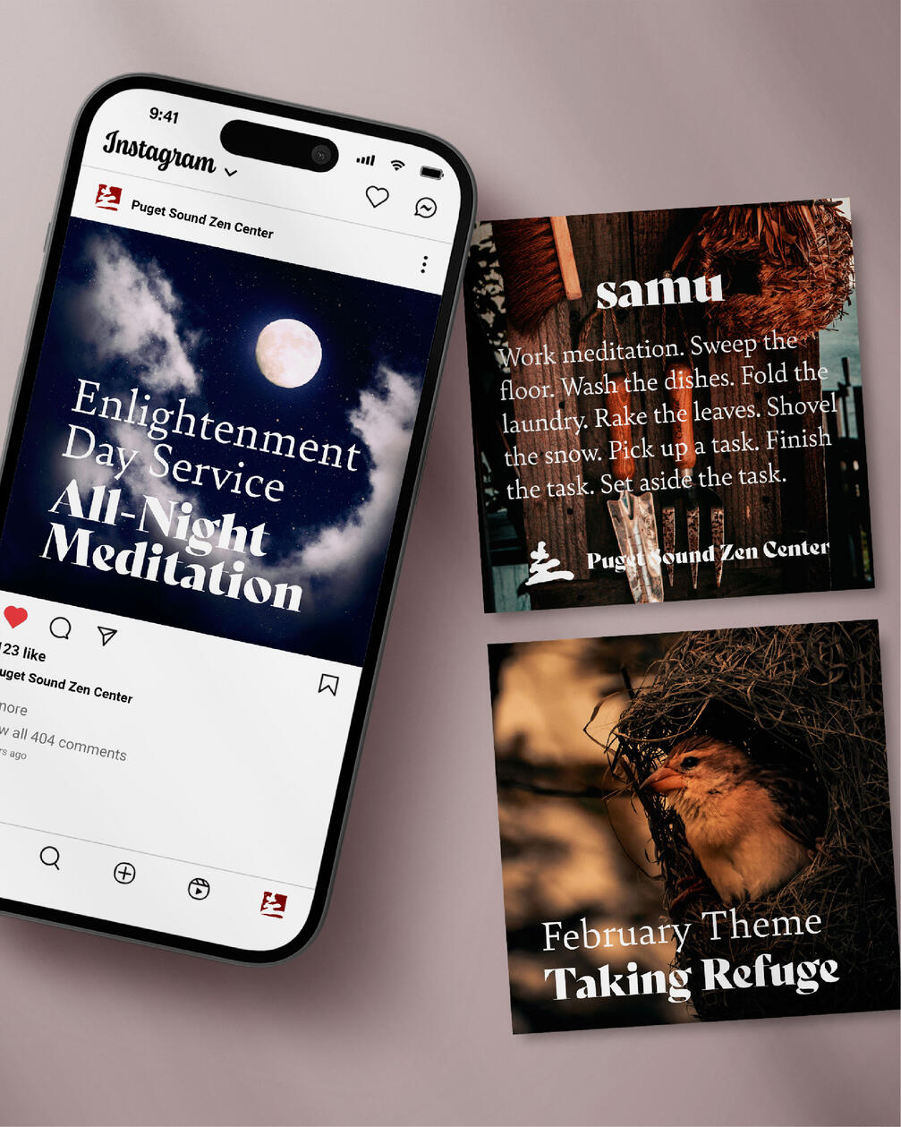 Puget Sound Zen Center social content