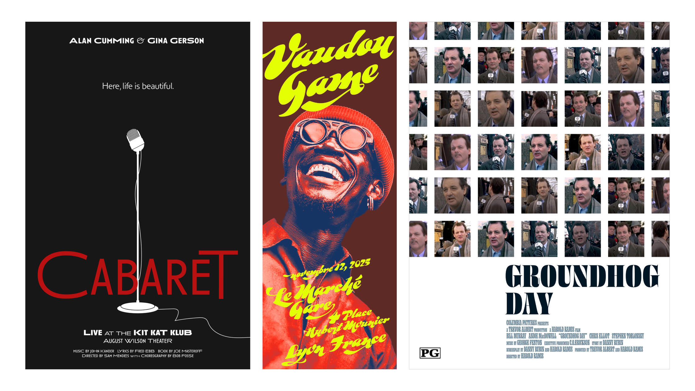 Poster designs - theater, gig, movie